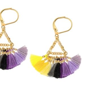 Lilu Tassel Earrings Shashi NY New in bag